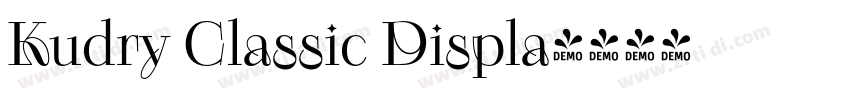 Kudry Classic Displa字体转换 Kudry Classic Displa字体转换